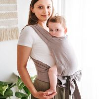 KAVKA handy - swift linen | nosidełko regulowane, hybrydowe