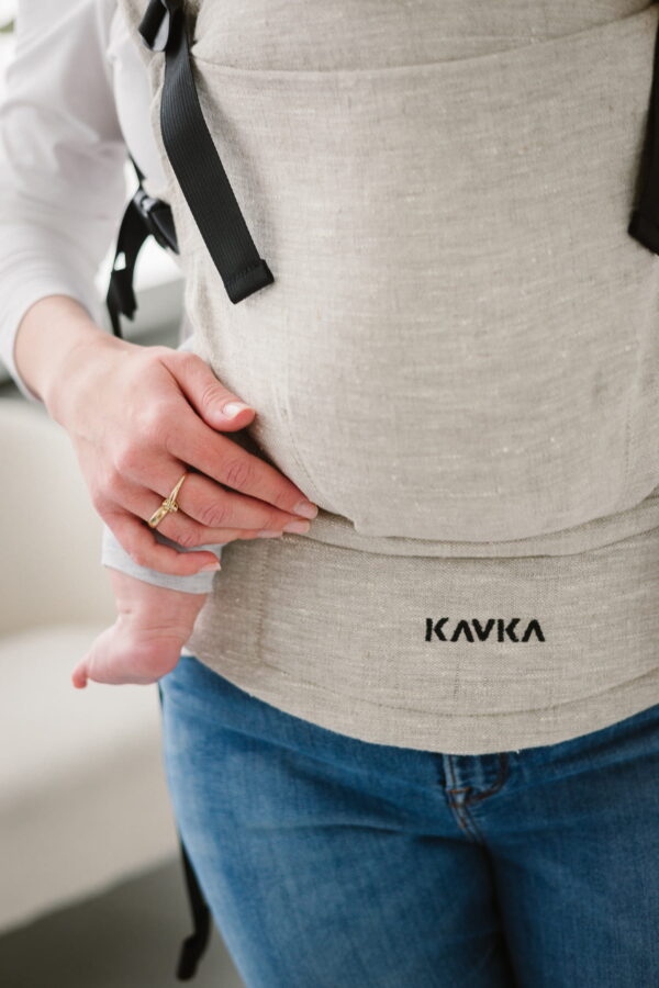 KAVKA multi-age MAGNETIC - rome linen | nosidło regulowane, klamrowe