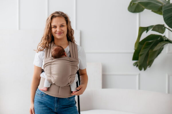 KAVKA nest - beige cotton | nosidło regulowane