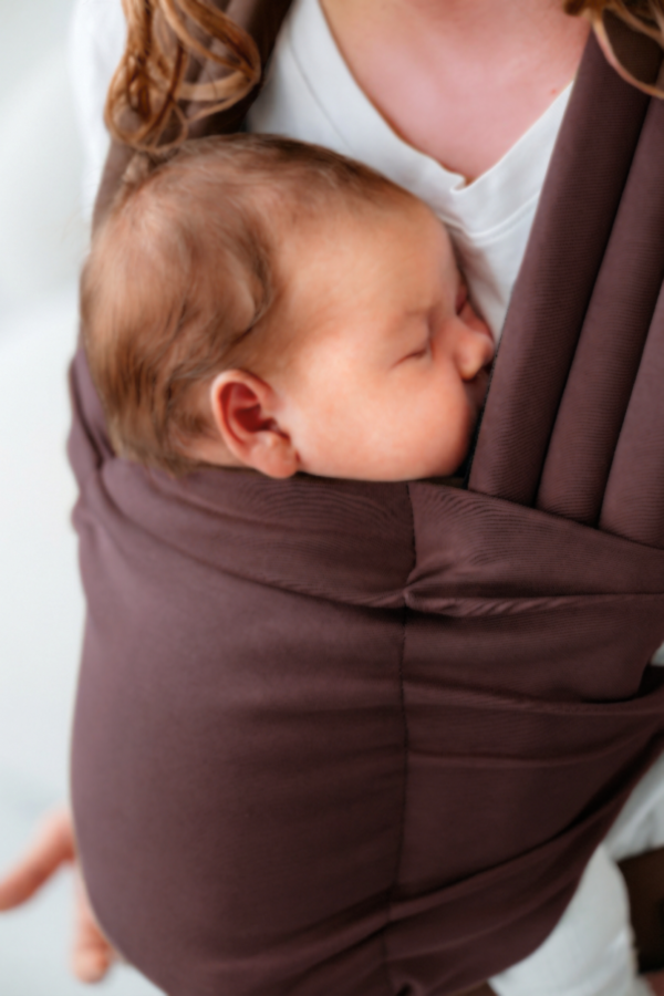 KAVKA nest - brown cotton | nosidło regulowane